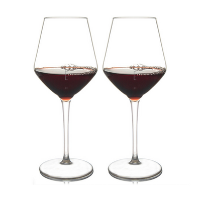 Shatterproof Viva La Vino Wine Glass With Pour Lines - Set of 4