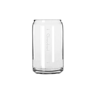 Beer Soda Can Style Cocktail Crystal Glass With Pour Lines Set of 6