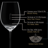 Saucer Coupe Champagne Cocktail Crystal Glass, Pour Lines - Set of 6