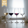 The Standard Drink Company Wine Glass Premium Gift Set Universal Crystal Wine Glass With Pour Lines - Gift Set of 4