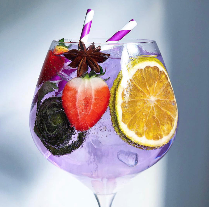 Shatterproof Goblet Glass With Pour Lines - Set of 4